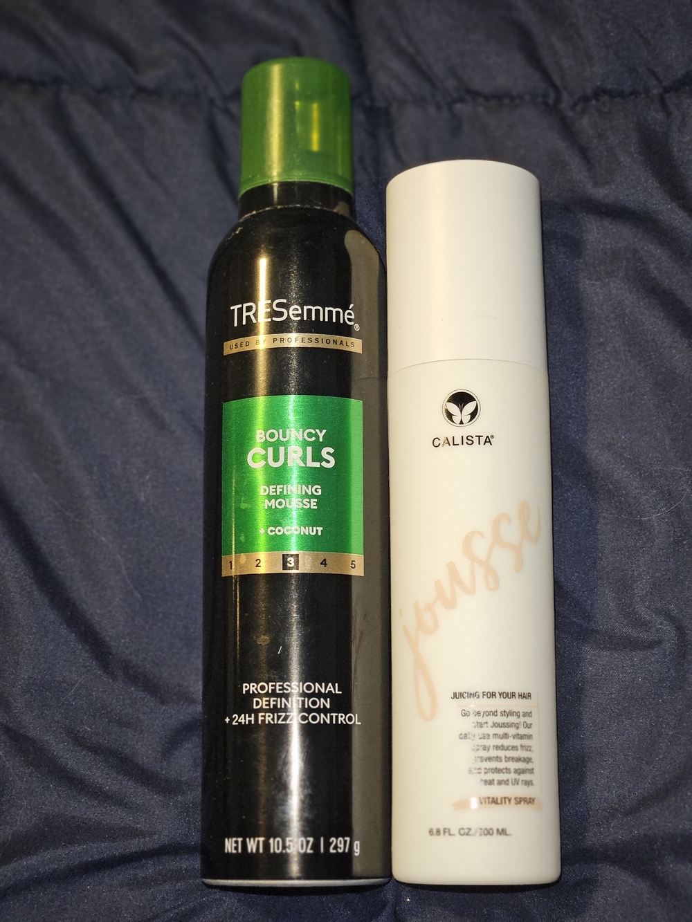 Calista Jousse Vitality Spray 6.8 oz & TRESemmé Bouncy Curls Mousse Bundle